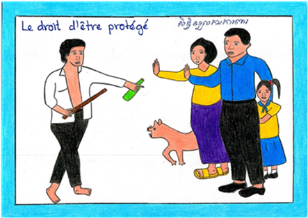 Dessinée par HUY SEILA, Élève de l’école Tonlé Om, Province Pursat